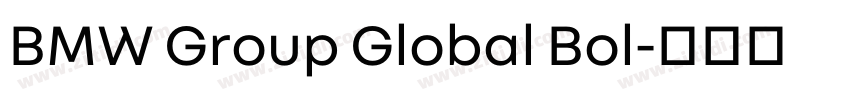 BMW Group Global Bol字体转换